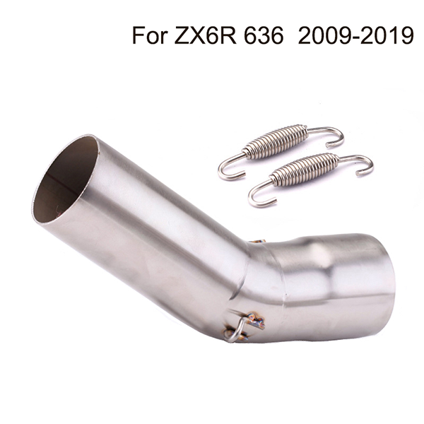 2009-2019 Kawasaki ZX6R 636 Motorcycle Exhaust Middle Pipe Silencer Muffler Moto Link Pipe